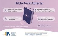 Tercera edición del espacio Biblioteca Abierta