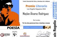 Entregado el premio Luis Rogelio Nogueras 2022 en la modalidad de poesía