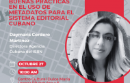 Un nuevo encuentro del Salón Profesional del Libro con Daymaris Cordero Martínez