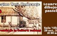 «Acuarelas, dibujos y pasteles» de Regino Boti en la sala Villena de la UNEAC para celebrar la cultura cubana
