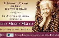 Lucía Muñoz invitada al espacio «El Autor y su Obra» en la Biblioteca José Martí