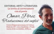 «Jueves de Arte y Literatura» con el poeta Omar Pérez