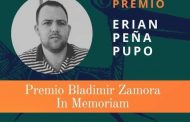 Gana Premio «Bladimir Zamora» In Memoriam Erian Peña Pupo