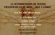 Convocan al taller de verano La autorrevisión de textos científicos en el arte - ¿Qué y Cómo?