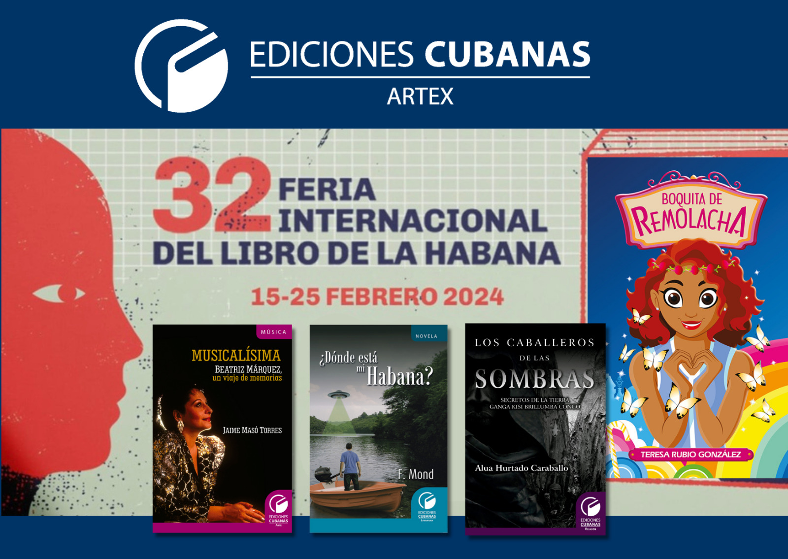 Propuestas de Ediciones Cubanas de Artex durante la Feria del Libro de ...