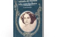 Adelaida del Mármol feliz entre las flores